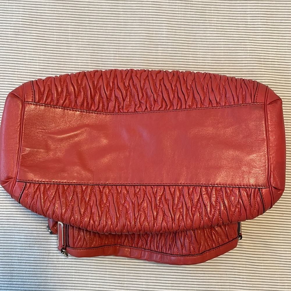 COACH Large Madison Phoebe Twisted Gathered Leather Shoulder Bag - Picture 7 of 11